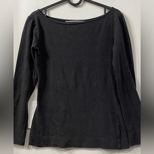 Diane con Furstenberg  Wool Scoop Neck Fitted Sweater size S in Mid Grey